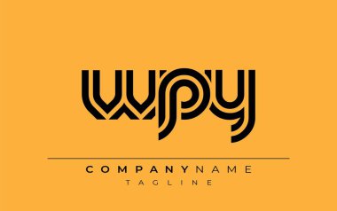 WPY Yaratıcı Eşsiz Modern Harf Logosu Tasarımı. Benzersiz bir harf dizaynına sahip stilize logo, soyut minimalist estetik ve modern cazibe sunar.