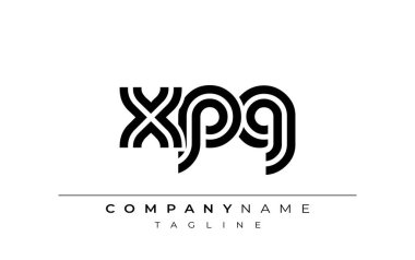 XPG Yaratıcı Eşsiz Modern Harf Logosu Tasarımı. Benzersiz bir harf dizaynına sahip stilize logo, soyut minimalist estetik ve modern cazibe sunar.