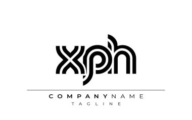 XPH Yaratıcı Eşsiz Modern Harf Logosu Tasarımı. Benzersiz bir harf dizaynına sahip stilize logo, soyut minimalist estetik ve modern cazibe sunar.