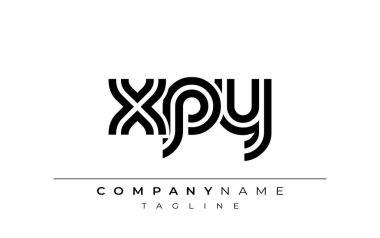 XPY Yaratıcı Eşsiz Modern Harf Logosu Tasarımı. Benzersiz bir harf dizaynına sahip stilize logo, soyut minimalist estetik ve modern cazibe sunar.