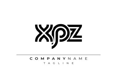 XPZ Yaratıcı Eşsiz Modern Harf Logosu Tasarımı. Benzersiz bir harf dizaynına sahip stilize logo, soyut minimalist estetik ve modern cazibe sunar.