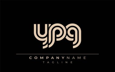 YPG Yaratıcı Eşsiz Modern Harf Logosu Tasarımı. Benzersiz bir harf dizaynına sahip stilize logo, soyut minimalist estetik ve modern cazibe sunar.