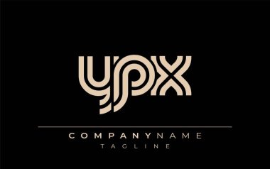 YPX Yaratıcı Eşsiz Modern Harf Logosu Tasarımı. Benzersiz bir harf dizaynına sahip stilize logo, soyut minimalist estetik ve modern cazibe sunar.
