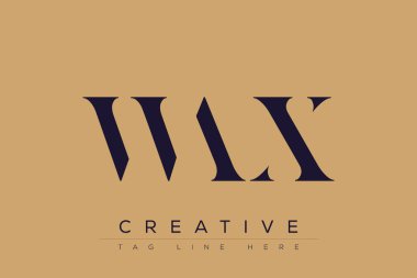 WaX soyut harf logosu tasarımı. Bu logo üç soyut harf tarafından tasarlanmıştır..