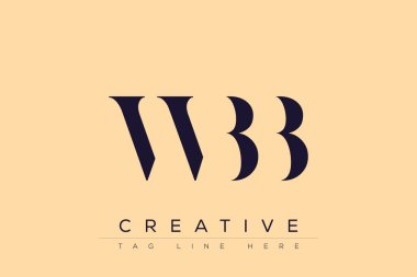 WBB soyut harf logosu tasarımı. Bu logo üç soyut harf tarafından tasarlanmıştır..