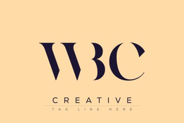 WBC soyut harf logosu tasarımı. Bu logo üç soyut harf tarafından tasarlanmıştır..