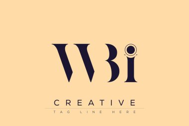 WBI soyut harf logosu tasarımı. Bu logo üç soyut harf tarafından tasarlanmıştır..
