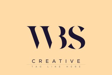 WBS soyut harf logosu tasarımı. Bu logo üç soyut harf tarafından tasarlanmıştır..