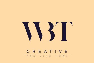 WBT soyut harf logosu tasarımı. Bu logo üç soyut harf tarafından tasarlanmıştır..