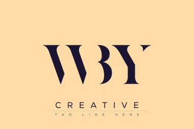 WBY soyut harf logosu tasarımı. Bu logo üç soyut harf tarafından tasarlanmıştır..