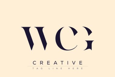 WCG soyut harf logosu tasarımı. Bu logo üç soyut harf tarafından tasarlanmıştır..