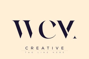 WCM soyut harf logosu tasarımı. Bu logo üç soyut harf tarafından tasarlanmıştır..