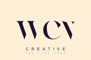 WCN soyut harf logosu tasarımı. Bu logo üç soyut harf tarafından tasarlanmıştır..