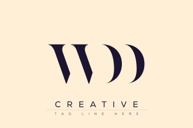 WDD soyut harf logosu tasarımı. Bu logo üç soyut harf tarafından tasarlanmıştır..