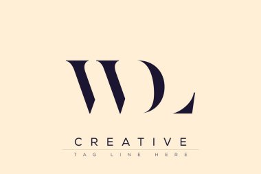 WDL soyut harf logosu tasarımı. Bu logo üç soyut harf tarafından tasarlanmıştır..