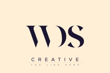 WDS soyut harf logosu tasarımı. Bu logo üç soyut harf tarafından tasarlanmıştır..