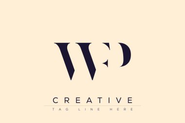 WFP soyut harf logosu tasarımı. Bu logo üç soyut harf tarafından tasarlanmıştır..