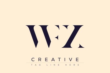 WFX soyut harf logosu tasarımı. Bu logo üç soyut harf tarafından tasarlanmıştır..