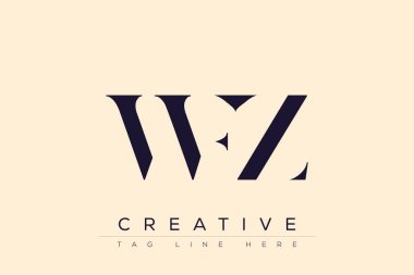 WFZ soyut harf logosu tasarımı. Bu logo üç soyut harf tarafından tasarlanmıştır..