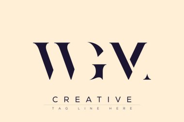 WGM soyut harf logosu tasarımı. Bu logo üç soyut harf tarafından tasarlanmıştır..