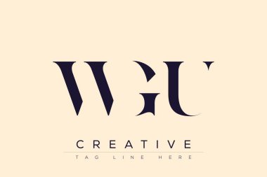 WGU soyut harf logosu tasarımı. Bu logo üç soyut harf tarafından tasarlanmıştır..