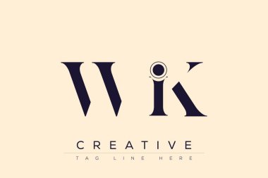 WIK soyut harf logosu tasarımı. Bu logo üç soyut harf tarafından tasarlanmıştır..