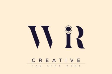 WIR soyut harf logosu tasarımı. Bu logo üç soyut harf tarafından tasarlanmıştır..