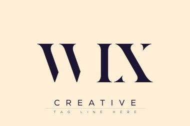 WIX soyut harf logosu tasarımı. Bu logo üç soyut harf tarafından tasarlanmıştır..