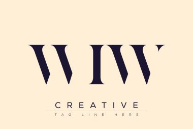 WIW soyut harf logosu tasarımı. Bu logo üç soyut harf tarafından tasarlanmıştır..