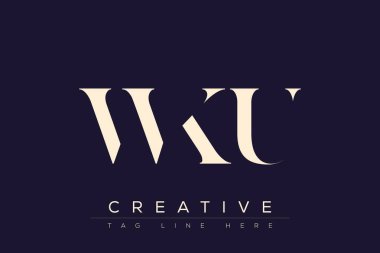 WKU soyut harf logosu tasarımı. Bu logo üç soyut harf tarafından tasarlanmıştır..