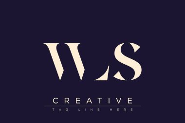 WLS soyut harf logosu tasarımı. Bu logo üç soyut harf tarafından tasarlanmıştır..