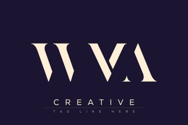 WMA soyut harf logosu tasarımı. Bu logo üç soyut harf tarafından tasarlanmıştır..
