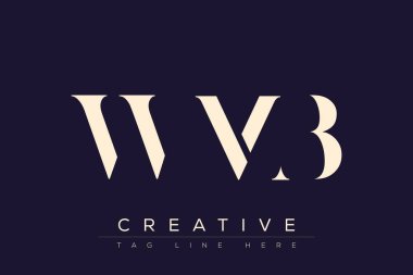 WMB soyut harf logosu tasarımı. Bu logo üç soyut harf tarafından tasarlanmıştır..