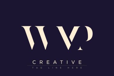 WMP soyut harf logosu tasarımı. Bu logo üç soyut harf tarafından tasarlanmıştır..