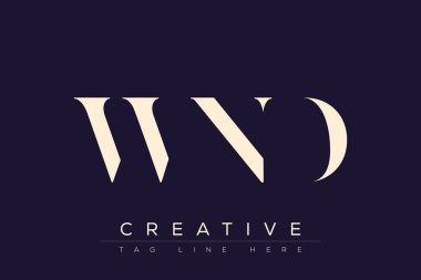 WND soyut harf logosu tasarımı. Bu logo üç soyut harf tarafından tasarlanmıştır..
