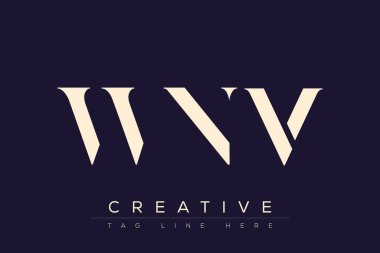 WNM soyut harf logosu tasarımı. Bu logo üç soyut harf tarafından tasarlanmıştır..