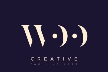 Soyut harf logosu tasarımı. Bu logo üç soyut harf tarafından tasarlanmıştır..