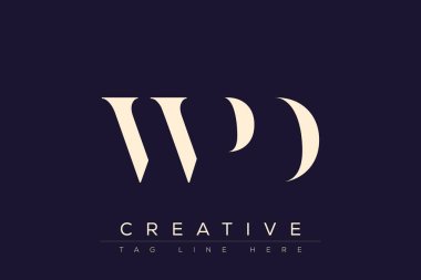 WPD soyut harf logosu tasarımı. Bu logo üç soyut harf tarafından tasarlanmıştır..