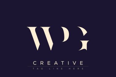 WPG soyut harf logosu tasarımı. Bu logo üç soyut harf tarafından tasarlanmıştır..