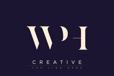 WPH soyut harf logosu tasarımı. Bu logo üç soyut harf tarafından tasarlanmıştır..