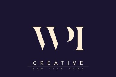WPI soyut harf logosu tasarımı. Bu logo üç soyut harf tarafından tasarlanmıştır..