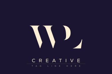 WPL soyut harf logosu tasarımı. Bu logo üç soyut harf tarafından tasarlanmıştır..