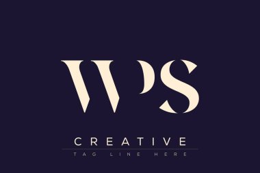 WPS soyut harf logosu tasarımı. Bu logo üç soyut harf tarafından tasarlanmıştır..