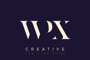 WPX soyut harf logosu tasarımı. Bu logo üç soyut harf tarafından tasarlanmıştır..