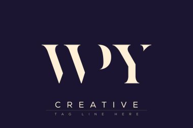 WPY soyut harf logosu tasarımı. Bu logo üç soyut harf tarafından tasarlanmıştır..