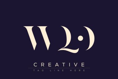 WQO soyut harf logosu tasarımı. Bu logo üç soyut harf tarafından tasarlanmıştır..