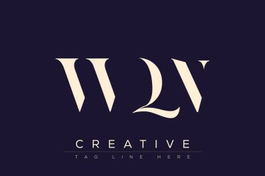 WQN soyut harf logosu tasarımı. Bu logo üç soyut harf tarafından tasarlanmıştır..