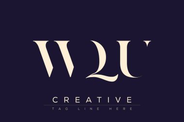 WQU soyut harf logosu tasarımı. Bu logo üç soyut harf tarafından tasarlanmıştır..