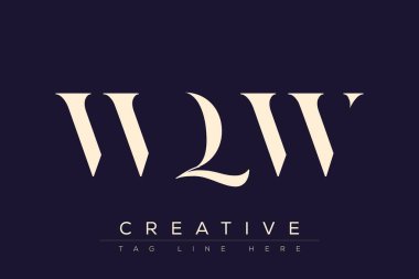 WQW soyut harf logosu tasarımı. Bu logo üç soyut harf tarafından tasarlanmıştır..