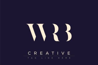 WRB soyut harf logosu tasarımı. Bu logo üç soyut harf tarafından tasarlanmıştır..